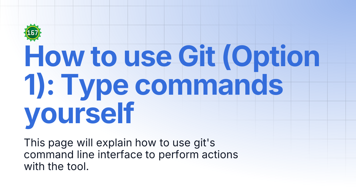 How to use Git (Option 1): Type commands yourself | FRC 167 Documentation